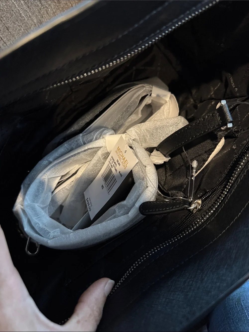 Michael Kors Black Saffiano Satchel Tote